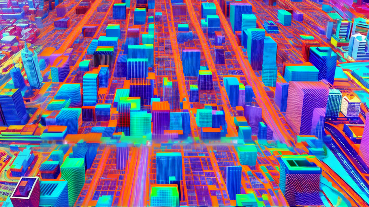 colorful cityscape generated by artificial intelligence - click to expand